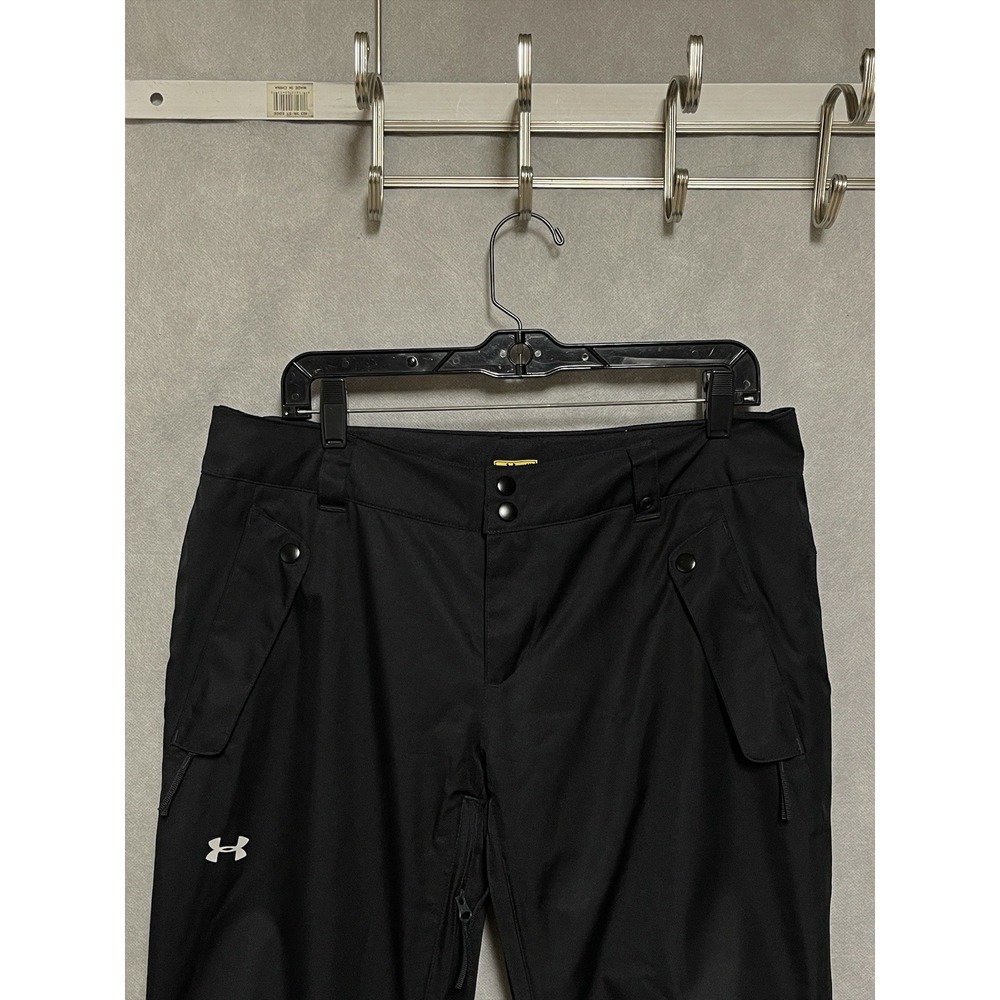 Under Armour Snow Pants Women M Black Storm Coldgear Primaloft Infrared Fader